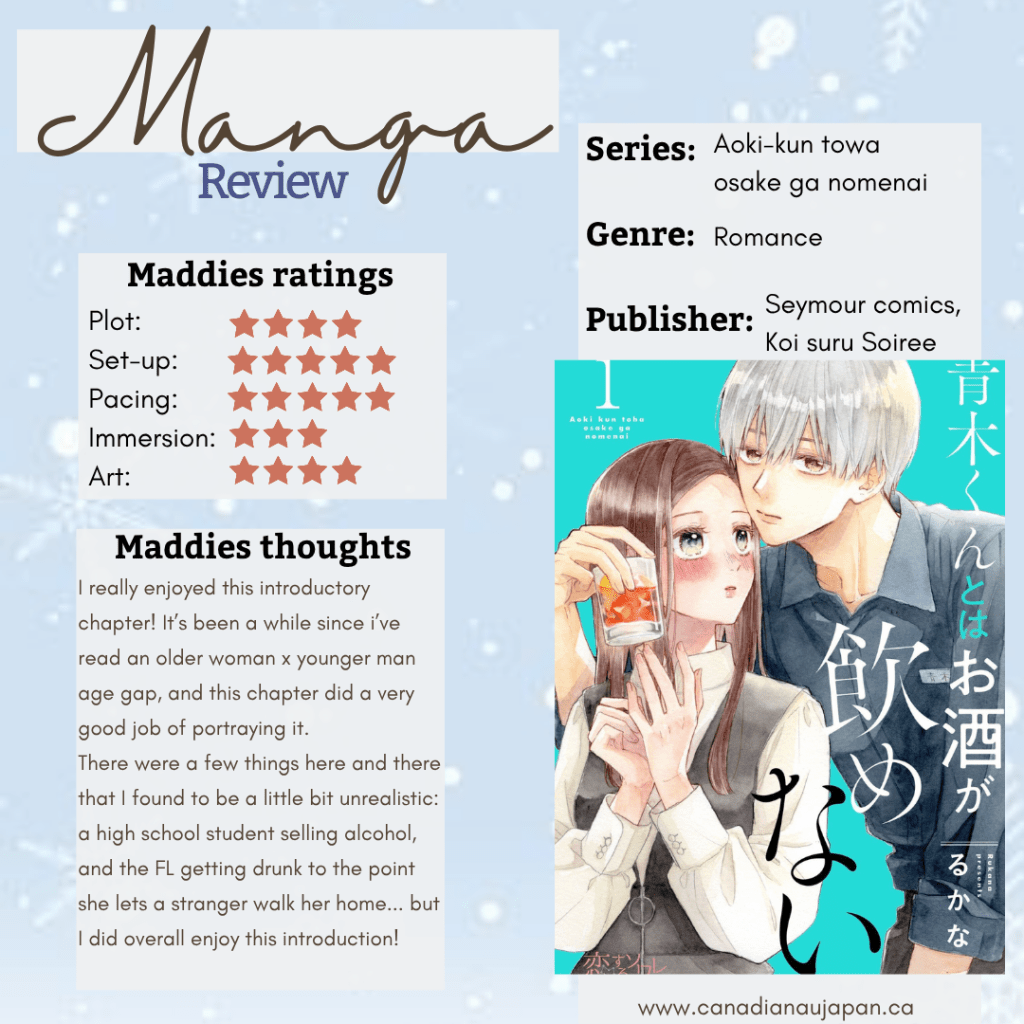 Aoki-kun to wa osake ga nomenai / 青木くんとはお酒が飲めない – Mini Manga&nbsp;Review