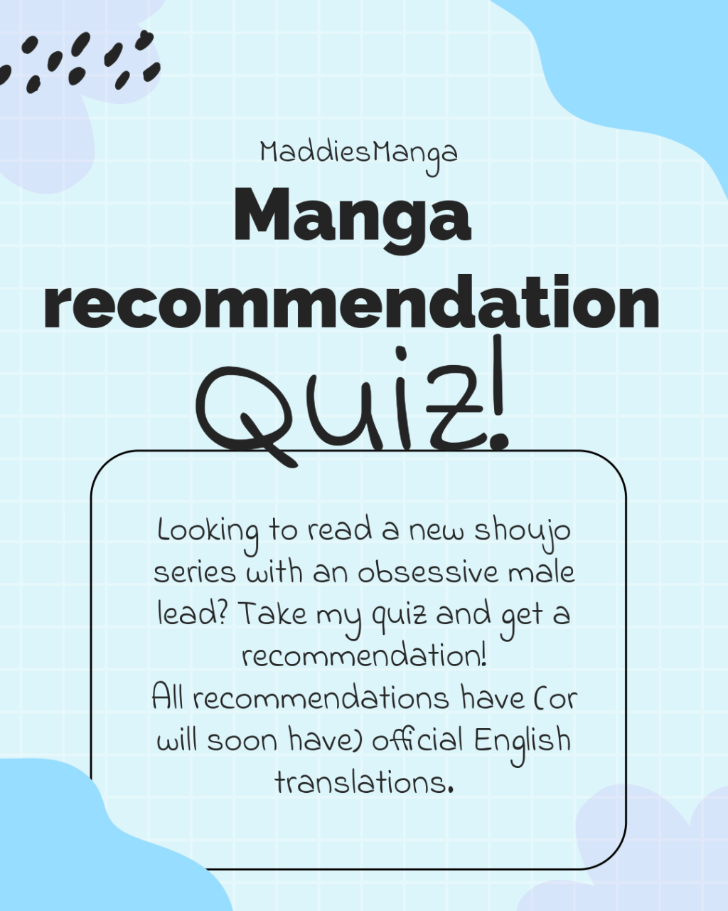 Which Manga With an Obsessive Male Lead Should You Read? Manga Personality&nbsp;QUIZ!
